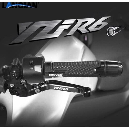 For Yamaha YZF R6 Motorcycle Accessories Brake Clutch Levers Handlebar Hand Grip Ends YZFR6 YZF R6 1999-2020 2016 2017 2018 2019