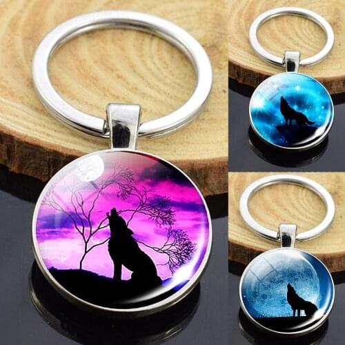 Wolf Keychain Wolf Stuff Jewelry Loyalty Key Chain Wolf Couple Wolves Animal Key Rings Wolves Stuff Wolf Key Chain Accessories