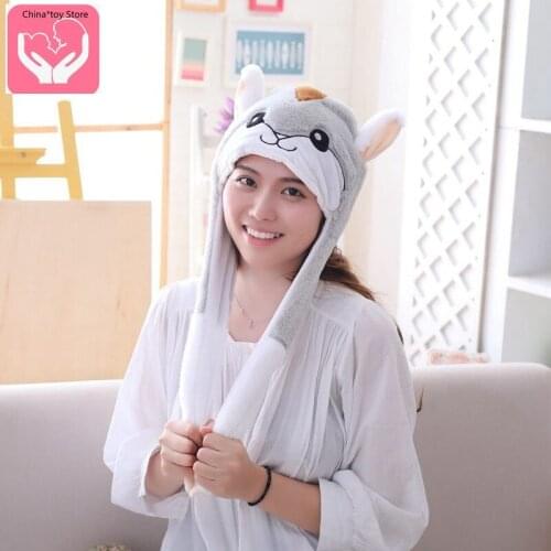 Douyin Toy Pinch Ears Hamster Hat Headgear Gift Photo Photo Props Airbag Hat Glowing Hat