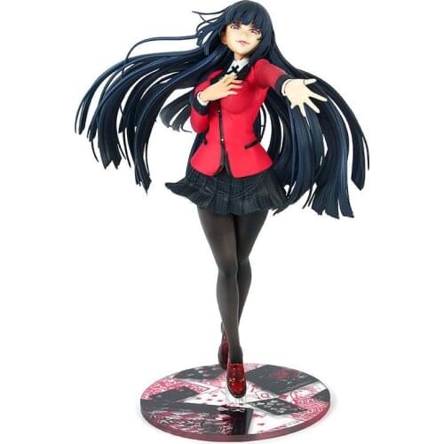 2021 New 22cm Anime Kakegurui Jabami Yumeko Action Figure Kakegurui Uniform Ver. Jabami Yumeko Collection Model Figurine Doll