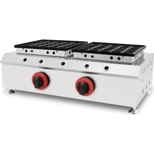 Gas model factory price 50 holes heart shape gas poffertjes grill machine mini waffle maker with CE