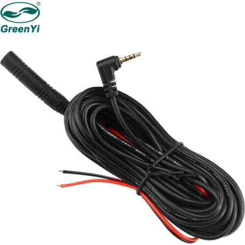 GreenYi 5.5M 2.5mm TRRS Jack Connector To 4Pin Video Extension Cable For Truck/Van Car DVR Camera Reverse Camera