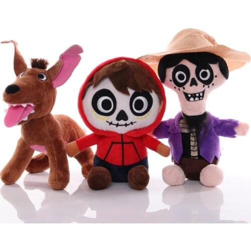 Disney Movie Pixar COCO Character Plush Toys 12-20cm COCO Miguel Hector Plush Stuffed Toys Doll Soft Toy for Kids Gifts