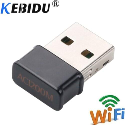Kebidu 1200Mbps Mini USB Wifi Network Card Dual Band Wifi Adapter 2.4G/5.8GWireless AC Adapter for WindowsXP/Vista/7/8/10 Mac OS