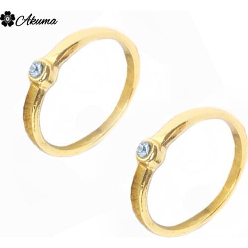 Dark Soul Rings Vintage Fashion Simple Golden Crystal Metal Rings for Woman Man Cos Fashion Jewelry Accessories Halloween Gift