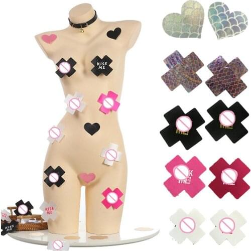 Creative Luminous Cute Breast Petals Sexy Nipple Stickers Invisible Bra Cover Intim Bdsm Sex Toys for Woman Erotic Games Clamp