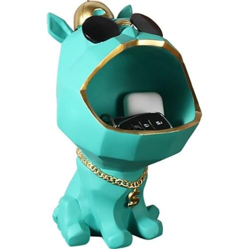 Creative Big Mouth Dog Key Storage Decorations for Room Porch Coffee Table Decoration Wedding Housewarming Gift Resin Homedecor