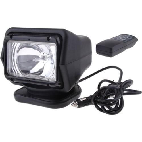 35W Xenon HID Search Work Light Remote Control for Marine Boat Truck Car ATV - Black