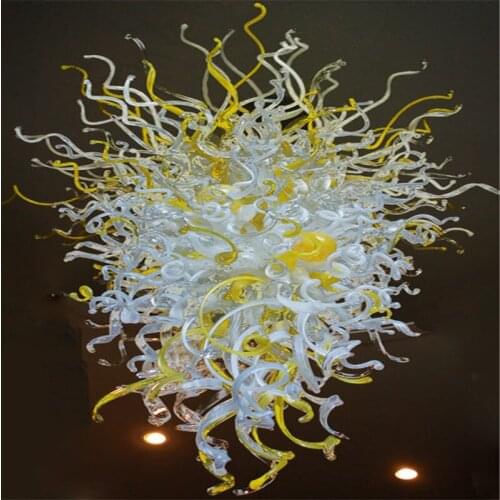 Modern Restaurant Interior Decoration Design Blown Glass Art Deco Chandelier Light