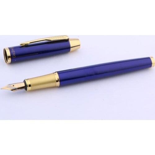 METAL 8007 New Arrow clip golden blue Fountain Pen