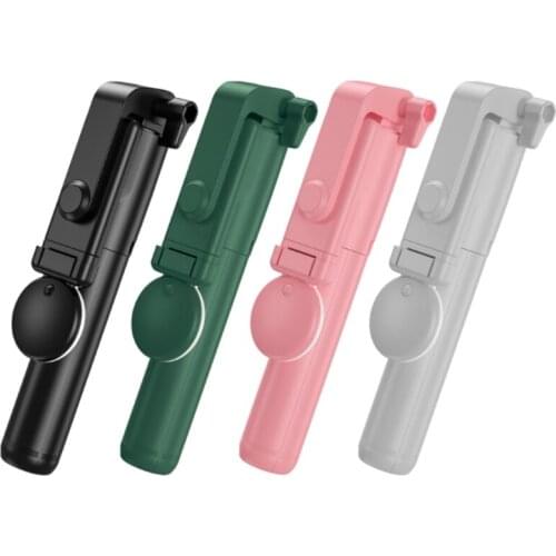 Selfie Stick Handheld Tripod,Extendable Monopod with Remote Control Fill Light Horizontal &Vertical Rotation Phone Holder 95AF