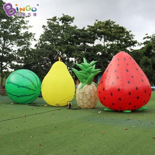 Fruit theme inflatable pineapple/strawberry/pear/watermelon/litchi for shop decoration / fruit series inflatables for event-toys