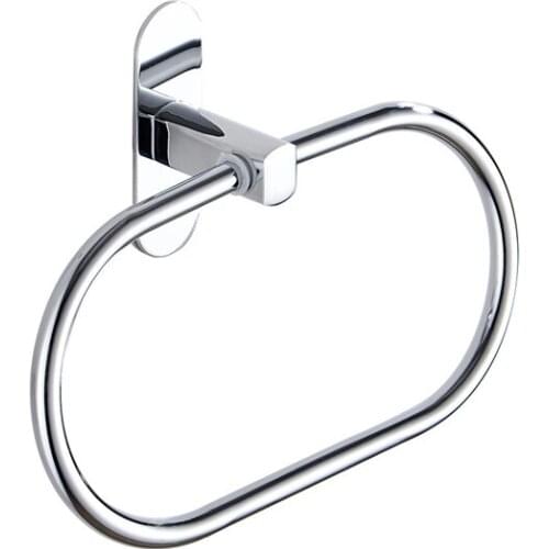 Wall Mounted Stainless Steel Toilet Towel Ring Bath Towel Holder Bathroom AccessoriesBath Hardware Hand Towel Holder