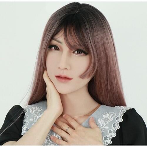 NEW Fake Male Cosplay HandmadeSilicone Mask Realistic Skin May Latex for Crossdresser Transgender Shemale Drag Queen