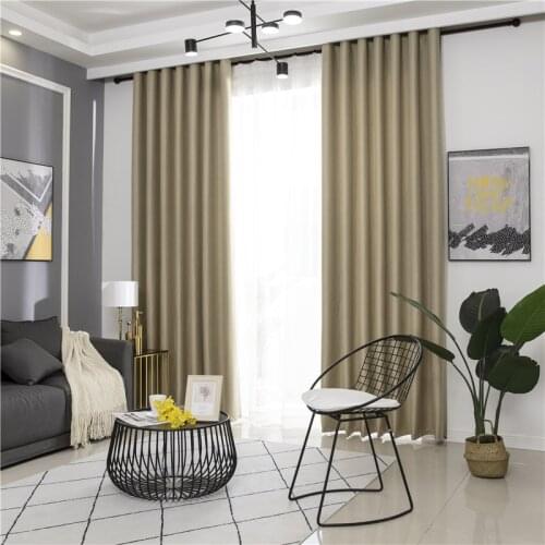 LISM Solid Blackout Curtains For The Living Room Bedroom The Kitchen Modern Window Curtains Finished Drapes Treatment Blinds