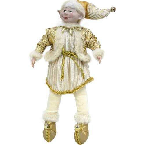 Carnival 12" - 16" sizes of elf doll plush toys holiday New Year party on a shelf Christmas tree decoration gift for girls kids