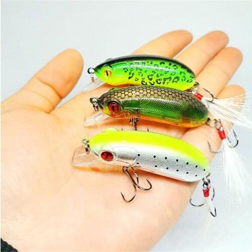 1PCS Minnow Fishing Lure 62mm/10g Artificial Bait Winter Trolling Mini Hard Bait Crankbait Wobblers Perch Carp Fishing tackle