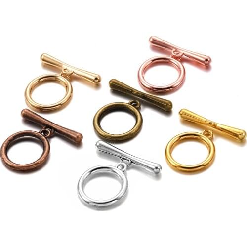 10set/lot Metal OT Toggle Clasps Hooks Connectors For DIY Bracelet Necklace Jewelry Findings Making Accessories Supplies