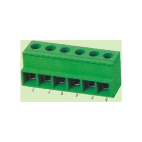 10pcs/lot 750V 57A KF135T 10.16mm 0.4'' PCB Universal Screw Terminal Block, 3P 3 ways, Brass Pin, EG135V
