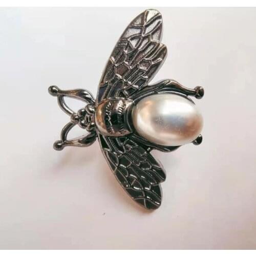 10pcs Pearl Bee Decorative Buckle Button Bag Handbag Coin purse DIY
