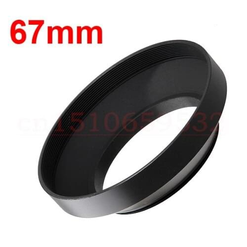 2pcs 67mm Wide Angle Wide-angle Lens Hood 67mm Standard Lens Hood for DSLR 67mm Lens