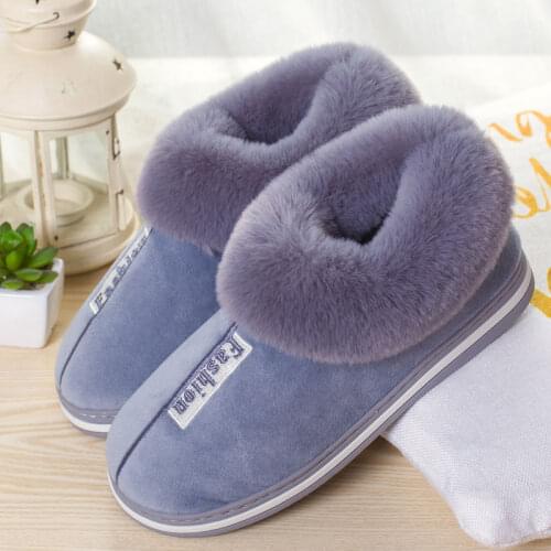 2021 Winter Women Soft Bottom Indoor Plush Warm Cotton Slippers Australia Style High-quality Cotton Slippers Cotton Shoes 35-45