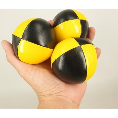 3 Pcs Juggling Ball Set Panel Leather Professional Juggle Ball for Beginner Kid Adult LBV