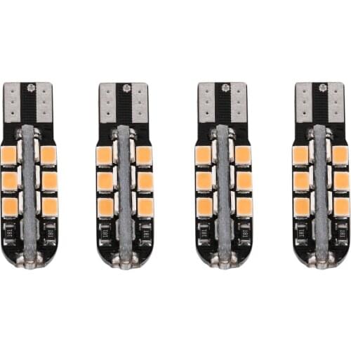 4Pcs T10-2835SMD-24LED 6000K 4.8W Width Lamp Interior Instrument Bulb Car Light Source Width Lamp Light