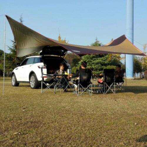5.5Mx5.6M Ultralight Sun Shelter Camping Waterproof Awning Tarp Tent Hammock Rain Fly Camping Sunshade big size