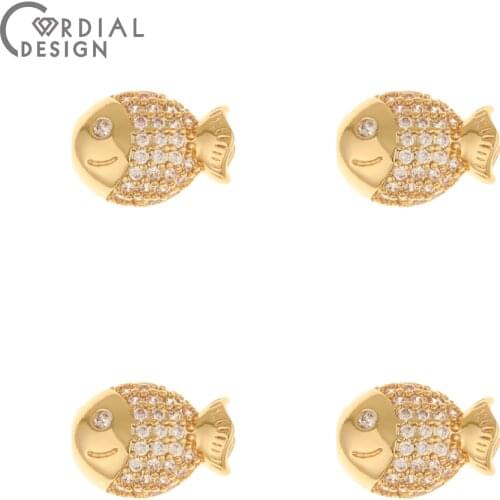 Cordial Design 30Pcs 10*13MM Bracelets Accessories/CZ Pendant/DIY Jewelry Making/Hand Made/Charms/Jewelry Findings & Components
