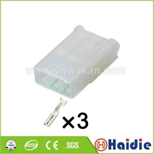 Free shipping 5sets 3pin auto plastic unsealed plug wire harness female connector 6242-5031