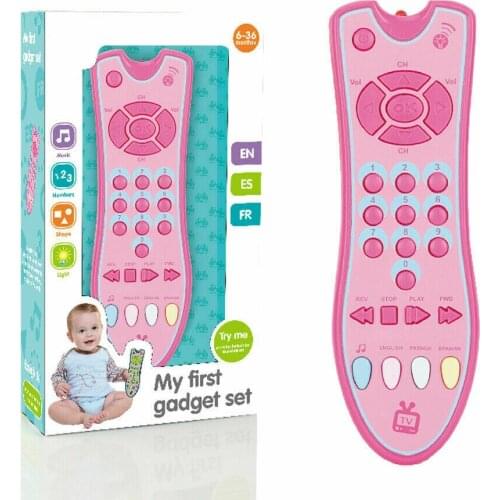 Baby TV Simulation Remote Control For Children With Music English Learning Remote Control Science Cognitive Educational Toys