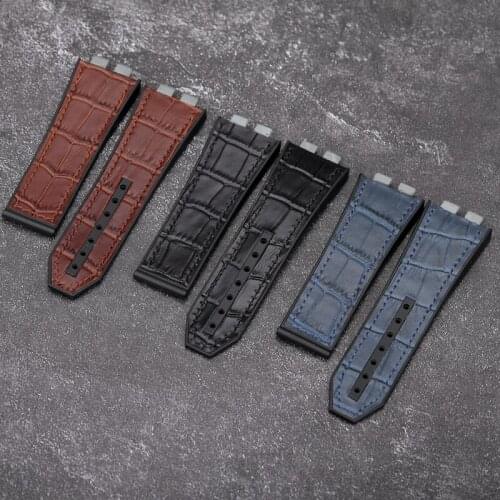 For Hublot Hublot Big Bang 45mm Tattoo Generation 415 Belt Quick Release Leather Rubber Strap 28mm Male