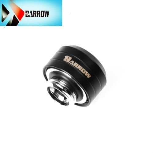 4PCS Barrow black gold 10x14mm hard pipe fittings, water-cooled hand pressure fittings, smooth mirror effect TLGYKN-14