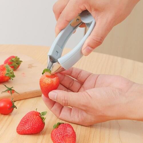 Fruit Tool Strawberry Fruit Slices Seed Remover Camping Accessories Practical Gadget Ananas Cocina Accesorio Kitchenware EH50FT