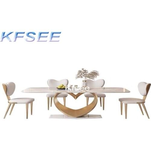 Prodgf 1 Set 270*110cm have stock hot style Resin Wood Dining Table no leg