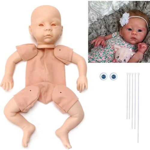 45CM Reborn Baby Kit, Newborn Vinyl Kit, 18 Inch Unpainted Unfinished Doll Parts No Pattern, DIY Blank Reborn Vinyl Doll Kit