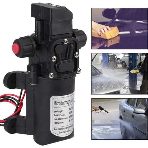 Oversea DC 12V 116PSI 5L/min Water Pump High Pressure Self-Priming Caravan Camping Boat 60W