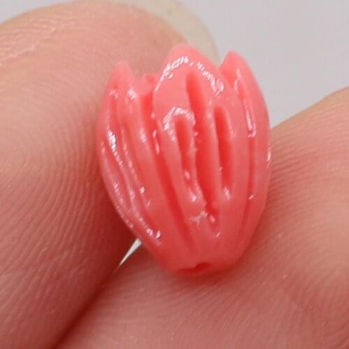 Natural Coral Bud Shape with Holes for Jewelry Charms Pendant Making DIY Necklace Bracelet Accessories Wholesale Wholesale
