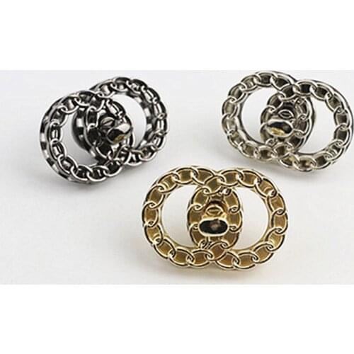 10pcs/lot New Luggage hardware accessories Round chain chain lock Bags and handbags twist the lock Hardware accessories