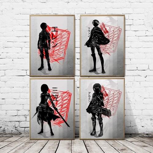 Attack On Titan Posters HD Print Picture Modern Canvas Painting Anime Wall Pictures For Living Room Art Nordic Home Decoration
