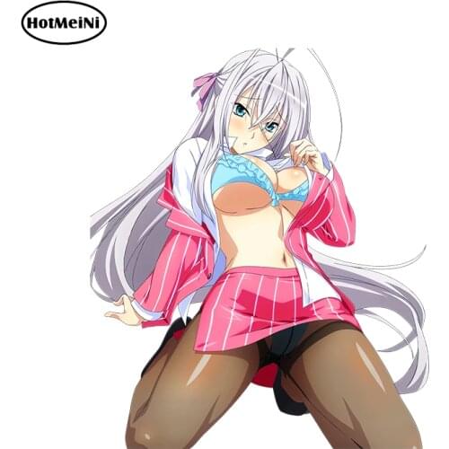 HotMeiNi Sexy Car Stickers High School DxD Rossweisse Shidou Irina Render Car Styling Vinyl Car Window Wiper Decal Accessories
