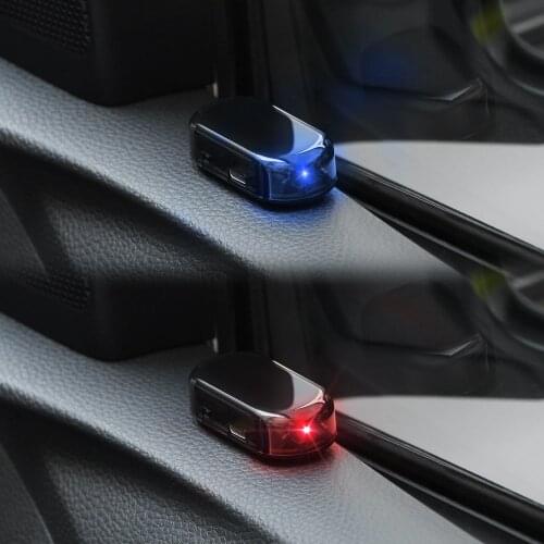Universal Car Solar Energy Warning light LED Flash Light Car Power Alarm Lamp Security Warning Anti-Theft Flash Blinking Caution