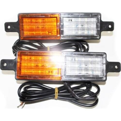 2 PCS ABS Universal Front Indicator Park Led Bull Bar Light Ear Truck Yacht Trailer