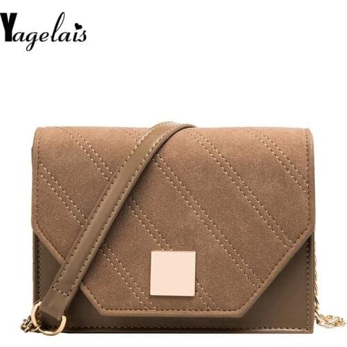 Womens Mini PU Leather Crossbody Bag 2019 Ladies Chain Shoulder Messenger Bag Ladies Travel Wallet And Handbag Messenger Bag