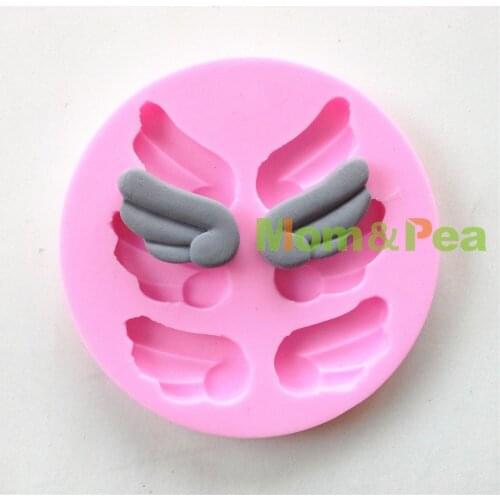 Mom&Pea 0628 Free Shipping Wings Shaped Silicone Mold Cake Decoration Fondant Cake 3D Mold