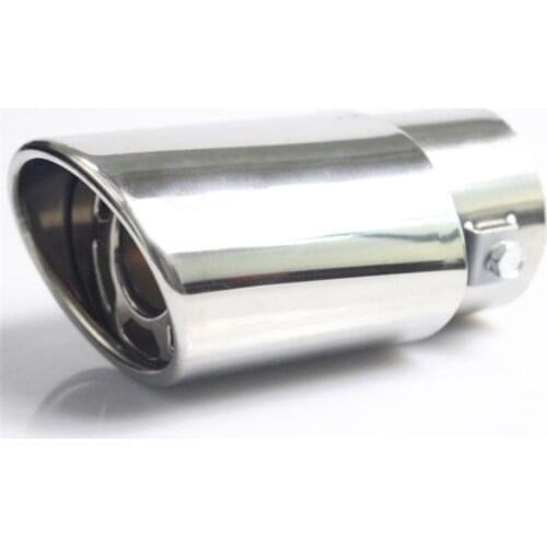 1pcs Chrome Trim Modified Car Liner Pipe Stainless Steel Car Exhaust Muffler Tip Pipe Exhaust System