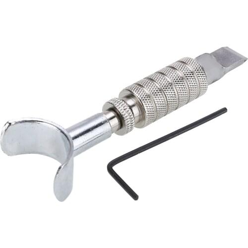 1pcs Stainless Steel Rotary Carving Cutter Flexible Rotation Leathercraft Cutter For DIY Swivel Leather Working Hand Tool