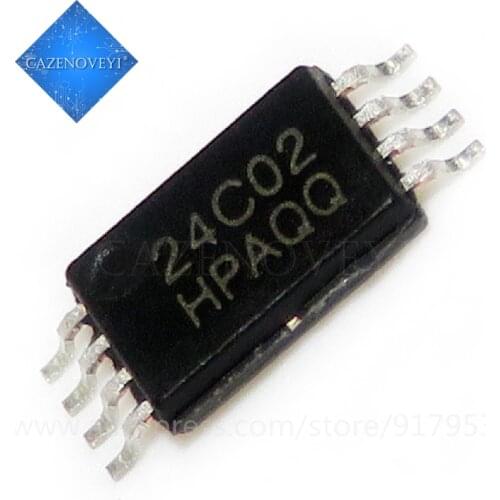 10pcs/lot AT24C02-10TU-2.7 AT24C02 24C02 TSSOP-8 In Stock