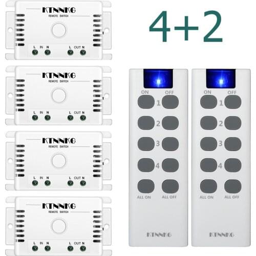 110V 220V 1/2/4 / combined household appliance circuit breaker kit, default open and close 433Mhz wireless remote control switch